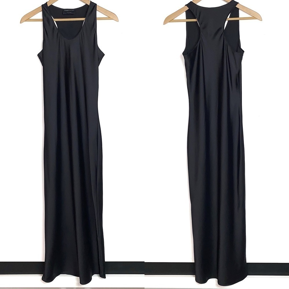 Modern Citizen Black Sleeveless Scoop Neck Racerback Maxi Slip Dress XS